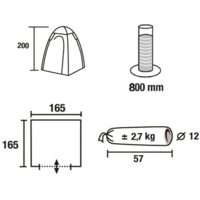 Палатка для душа и туалета Green Glade Ardo - Превью изображения №3 — Интернет-магазин Time-Shop