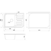 Кухонная мойка Granula 7001 (песок) - Превью изображения №2 — Интернет-магазин Time-Shop