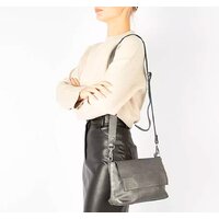 Женская сумка Poshete 892-H8345H-DSV (темный серебристый) - Превью изображения №5 — Интернет-магазин Time-Shop