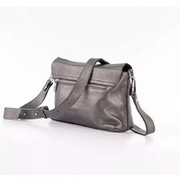 Женская сумка Poshete 892-H8345H-DSV (темный серебристый) - Превью изображения №2 — Интернет-магазин Time-Shop