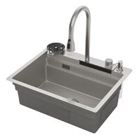 Кухонная мойка Roxen Stage Plus 560250-60-S многофункциональная 8 в 1 (60*48/текстурный сатин) - Превью изображения №4 — Интернет-магазин Time-Shop