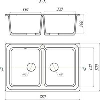 Кухонная мойка Saniteco Vetus (черный) - Превью изображения №10 — Интернет-магазин Time-Shop