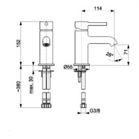 Смеситель KFA Armatura Moza 503281534 - Превью изображения №4 — Интернет-магазин Time-Shop