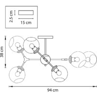 Люстра средней высоты Lightstar Beta 785066 - Превью изображения №5 — Интернет-магазин Time-Shop