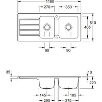 Кухонная мойка Villeroy & Boch Architectura 80 338001TR - Превью изображения №2 — Интернет-магазин Time-Shop
