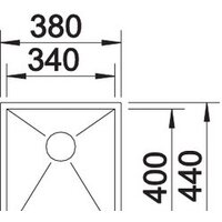 Кухонная мойка Blanco Zerox 340-IF - Превью изображения №2 — Интернет-магазин Time-Shop
