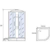 Душевая кабина Мономах 120/120/15 С МЗ - Превью изображения №6 — Интернет-магазин Time-Shop
