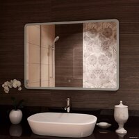  Континент Зеркало Demure Led 100x70 (часы слева) - Превью изображения №3 — Интернет-магазин Time-Shop