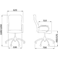 Офисное кресло AksHome Star Eco (черный) - Превью изображения №2 — Интернет-магазин Time-Shop