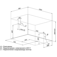 Ванна Aquanet Seed 100x70 - Превью изображения №7 — Интернет-магазин Time-Shop