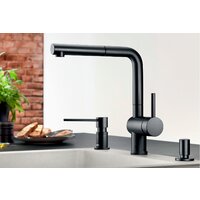 Смеситель Blanco Linus-S (черный матовый) - Превью изображения №2 — Интернет-магазин Time-Shop