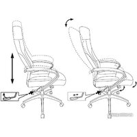 Офисное кресло Бюрократ CH-608 Fabric (темно-серый Alfa 44) - Превью изображения №7 — Интернет-магазин Time-Shop