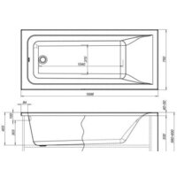 Ванна Aquanet Bright 170x75 - Превью изображения №5 — Интернет-магазин Time-Shop