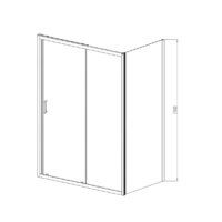 Душевой уголок Vincea Alpha VSR-3AL8011CL (хром/прозрачное) - Превью изображения №8 — Интернет-магазин Time-Shop