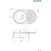 Кухонная мойка Deante ZEU_311B - Превью изображения №2 — Интернет-магазин Time-Shop