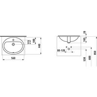 Умывальник Laufen Pro 56x44 [8139510001041] - Превью изображения №2 — Интернет-магазин Time-Shop