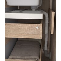  Vigo Тумба под умывальник Grani 700-0-1 Como навесная (дуб золотой) - Превью изображения №6 — Интернет-магазин Time-Shop