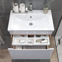  Vigo Тумба под умывальник Grani 700-0-1 Como навесная (дуб золотой) - Превью изображения №5 — Интернет-магазин Time-Shop