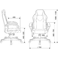 Игровое (геймерское) кресло Zombie Game 17 (черный/серый) - Превью изображения №5 — Интернет-магазин Time-Shop
