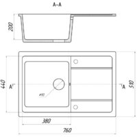 Кухонная мойка Wisent WB27-13 (с сифоном GER013) - Превью изображения №11 — Интернет-магазин Time-Shop
