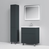  AM.PM Тумба под умывальник Gem 75 M90FSX07522GM32 (2 ящика, графит) - Превью изображения №9 — Интернет-магазин Time-Shop