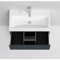  AM.PM Тумба под умывальник Gem 75 M90FSX07522GM32 (2 ящика, графит) - Превью изображения №3 — Интернет-магазин Time-Shop