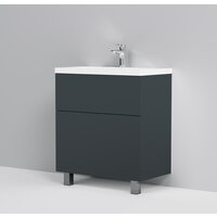  AM.PM Тумба под умывальник Gem 75 M90FSX07522GM32 (2 ящика, графит) - Превью изображения №2 — Интернет-магазин Time-Shop
