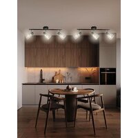 Припотолочная люстра Aitin Pro НПБ 02-3x40-102 1434/3 (черный/хром) - Превью изображения №6 — Интернет-магазин Time-Shop