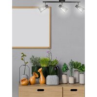 Припотолочная люстра Aitin Pro НПБ 02-3x40-102 1434/3 (черный/хром) - Превью изображения №4 — Интернет-магазин Time-Shop