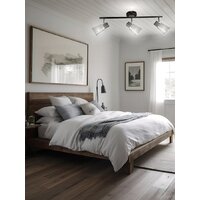 Припотолочная люстра Aitin Pro НПБ 02-3x40-102 1434/3 (черный/хром) - Превью изображения №3 — Интернет-магазин Time-Shop