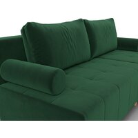 Угловой диван Лига диванов Лига-102 универсальный 134791 (велюр Seven 626 зеленый) - Превью изображения №9 — Интернет-магазин Time-Shop