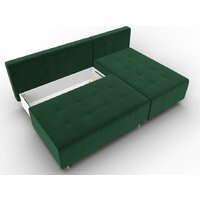 Угловой диван Лига диванов Лига-102 универсальный 134791 (велюр Seven 626 зеленый) - Превью изображения №8 — Интернет-магазин Time-Shop