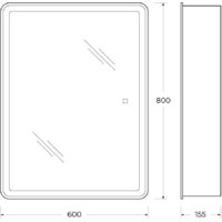  BelBagno Шкаф с зеркалом SPC-MAR-600/800-1A-LED-TCH - Превью изображения №13 — Интернет-магазин Time-Shop