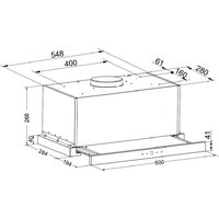 Кухонная вытяжка ZorG Turbo 1260 60 S (белый) - Превью изображения №2 — Интернет-магазин Time-Shop