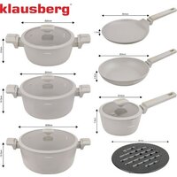 Набор кастрюль Klausberg KB-7967 - Превью изображения №4 — Интернет-магазин Time-Shop
