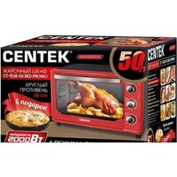 Мини-печь CENTEK CT-1538-50 (красный) - Превью изображения №2 — Интернет-магазин Time-Shop