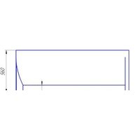 Ванна 1Марка Piccolo 150x75L (с каркасом) - Превью изображения №6 — Интернет-магазин Time-Shop