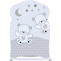 Классическая детская кроватка VDK Funny Bears колесо-качалка (белый) - Превью изображения №2 — Интернет-магазин Time-Shop