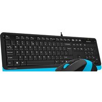 Офисный набор A4Tech Fstyler F1010 (черный/синий) - Превью изображения №3 — Интернет-магазин Time-Shop