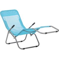 Шезлонг Sundays ZC-CL005-1 (голубой) - Превью изображения №2 — Интернет-магазин Time-Shop