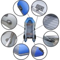 Моторно-гребная лодка Муссон 2800 НД (серый/синий) - Превью изображения №7 — Интернет-магазин Time-Shop