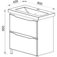  АВН Тумба под умывальник Латтэ 80 41.37 (1) - Превью изображения №4 — Интернет-магазин Time-Shop