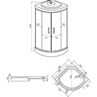 Душевая кабина Erlit ER3510P-C3-RUS 100x100 - Превью изображения №2 — Интернет-магазин Time-Shop