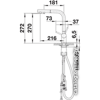 Смеситель Blanco Fontas-S II 525199 (нержавеющая сталь) - Превью изображения №9 — Интернет-магазин Time-Shop