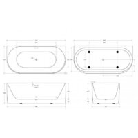 Ванна BelBagno BB412-1700-800-MATT - Превью изображения №8 — Интернет-магазин Time-Shop