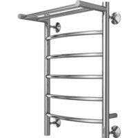 Полотенцесушитель TERMINUS Классик П6 400x650 с полкой нп электро (хром) - Превью изображения №2 — Интернет-магазин Time-Shop