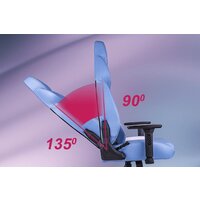 Игровое (геймерское) кресло Thermaltake V Comfort (синий/белый) - Превью изображения №8 — Интернет-магазин Time-Shop