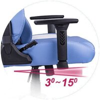 Игровое (геймерское) кресло Thermaltake V Comfort (синий/белый) - Превью изображения №11 — Интернет-магазин Time-Shop