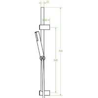Душевой гарнитур  Laveo Pretto NLP 01A2 - Превью изображения №3 — Интернет-магазин Time-Shop