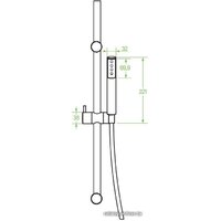 Душевой гарнитур  Laveo Pretto NLP 01A2 - Превью изображения №2 — Интернет-магазин Time-Shop